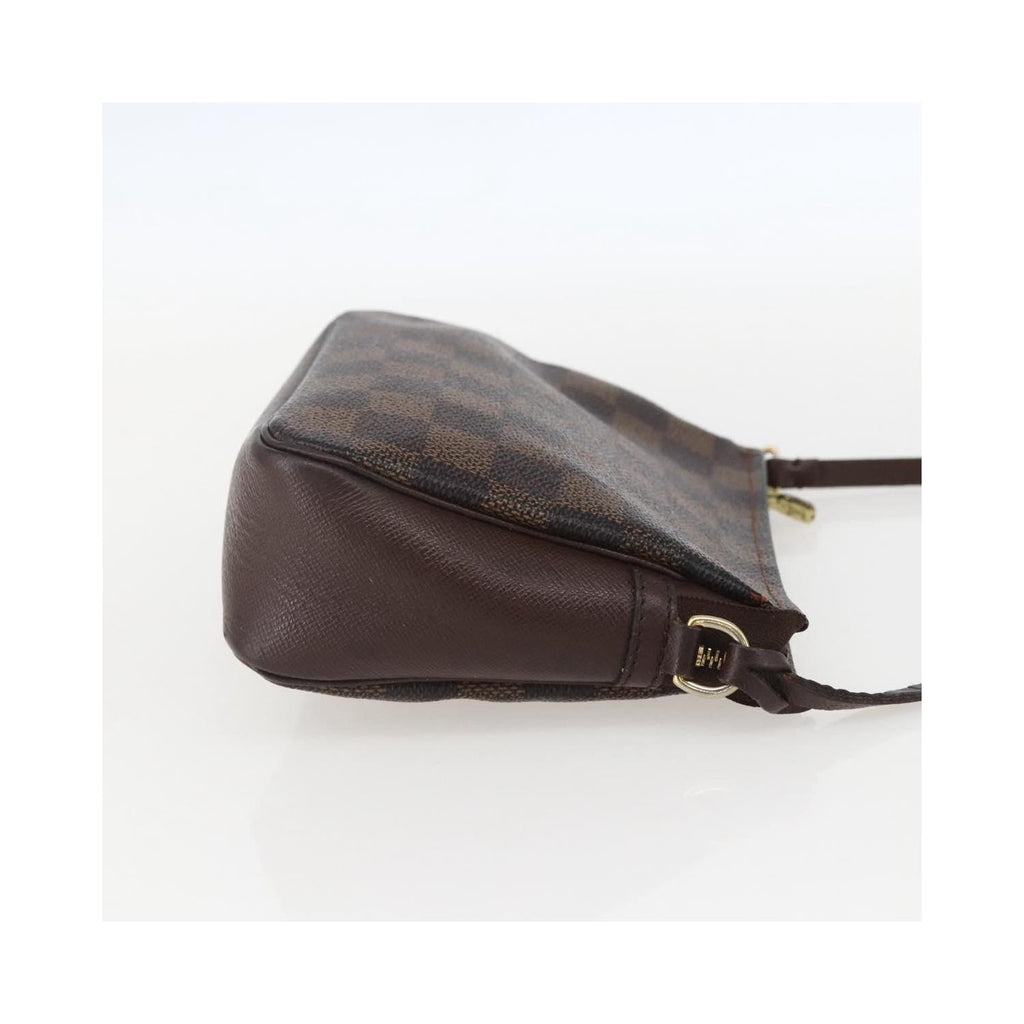 Pochette Louis Vuitton Trousse Make Up Small Toile - Marron