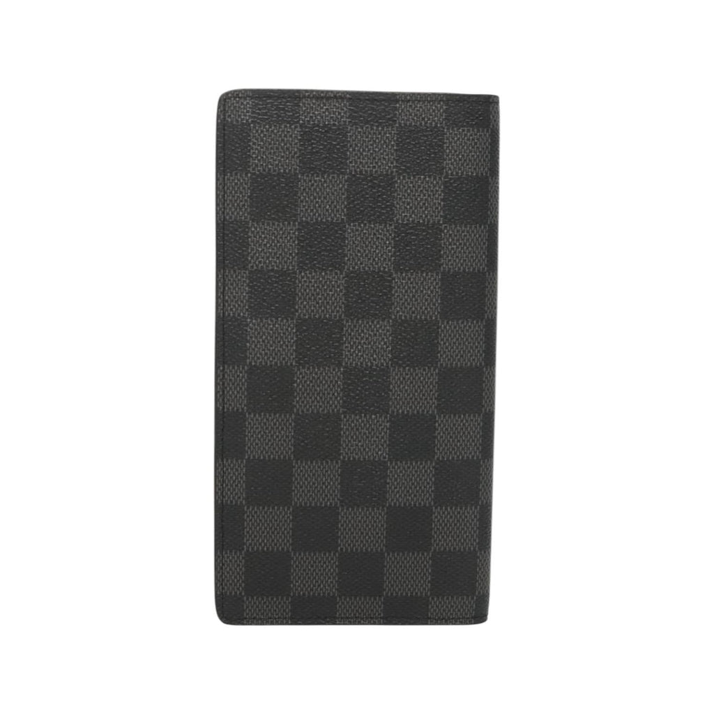 Portefeuille Louis Vuitton Brazza Long Bifold Toile - Gris