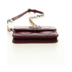 Sac Porté Épaule Chanel 19 Wallet On Chain Cuir - Bordeaux