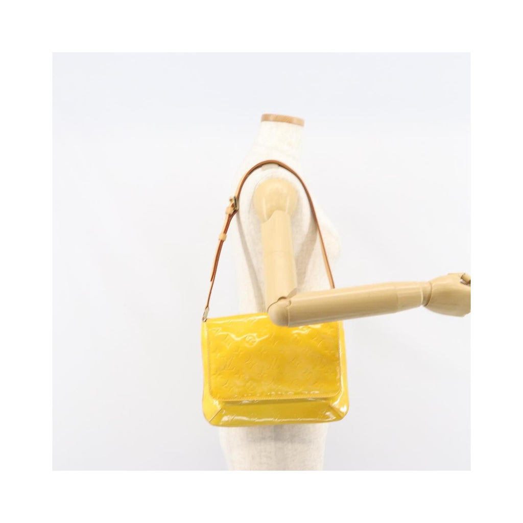 Sac Porté Épaule Louis Vuitton Thompson Street Handbag Medium Cuir Verni - Jaune