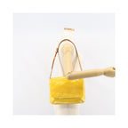 Sac Porté Épaule Louis Vuitton Thompson Street Handbag Medium Cuir Verni - Jaune