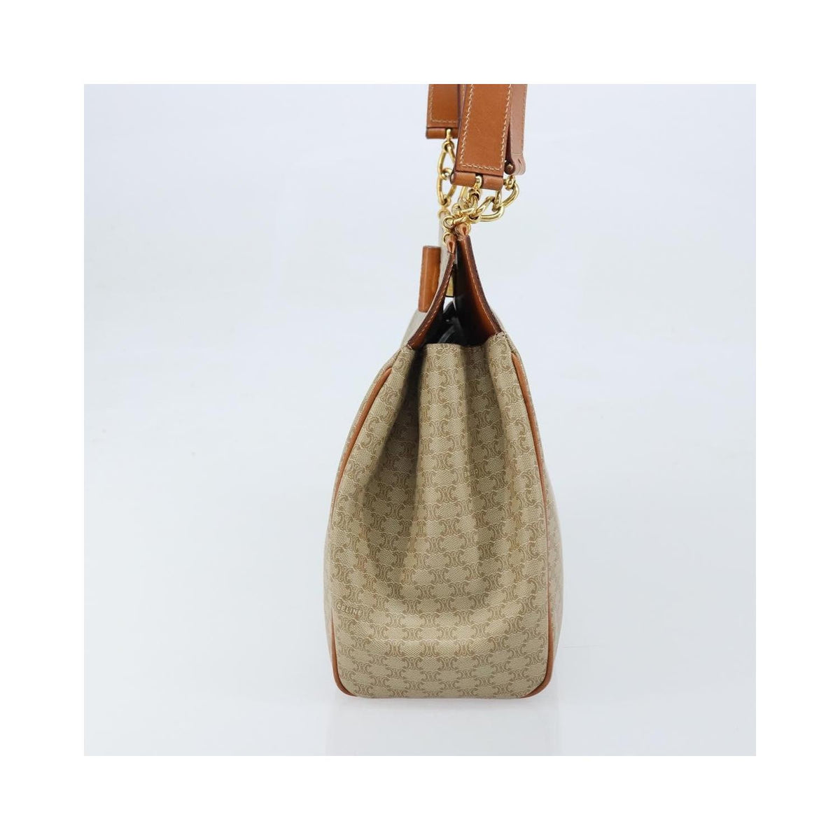 Cabas Celine Vintage Macadam Shopper Medium Toile - Beige