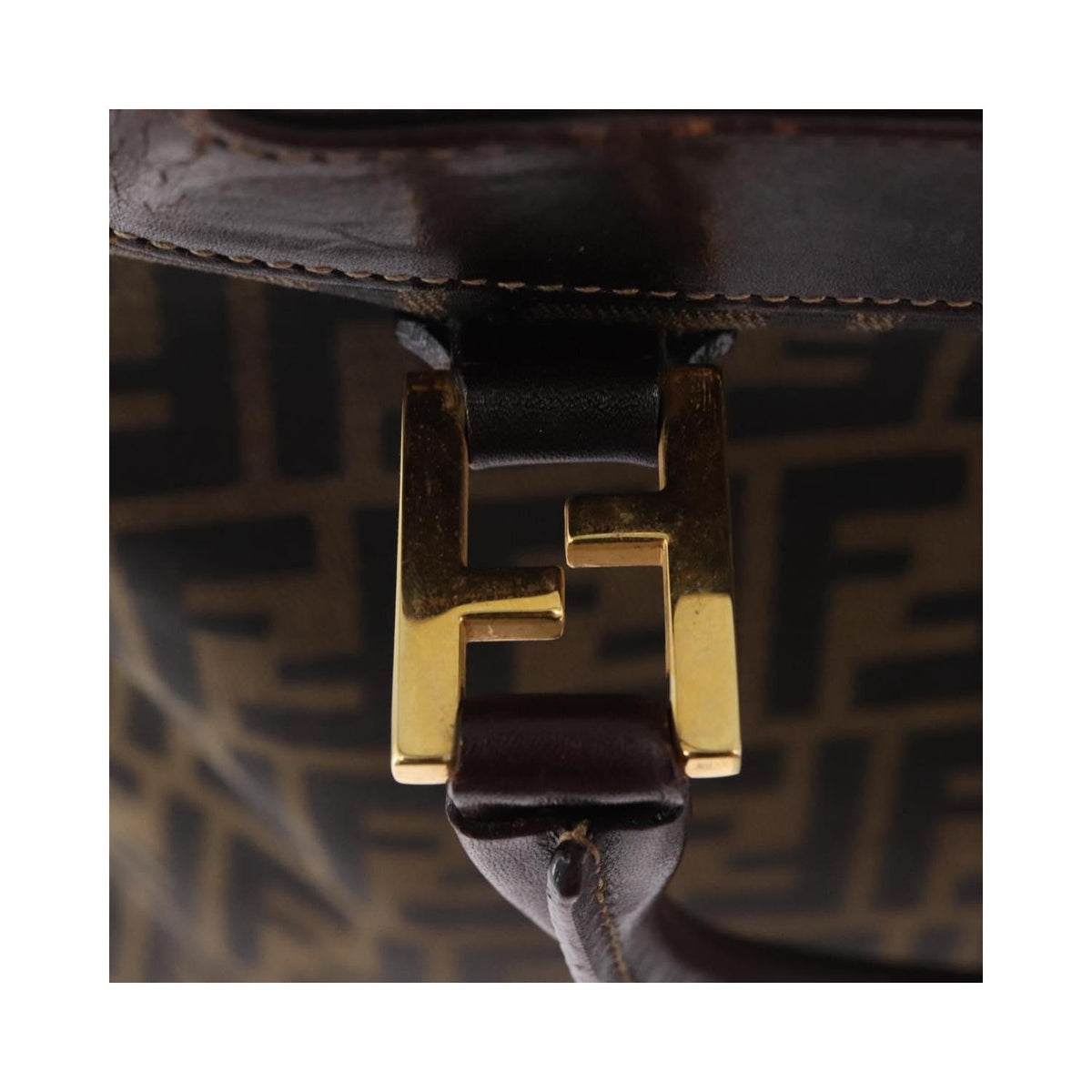 Sac À Main Fendi Vintage Zucca Toile - Marron