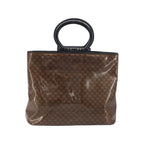 Cabas Celine Vintage Macadam Shopper Tote Toile - Marron