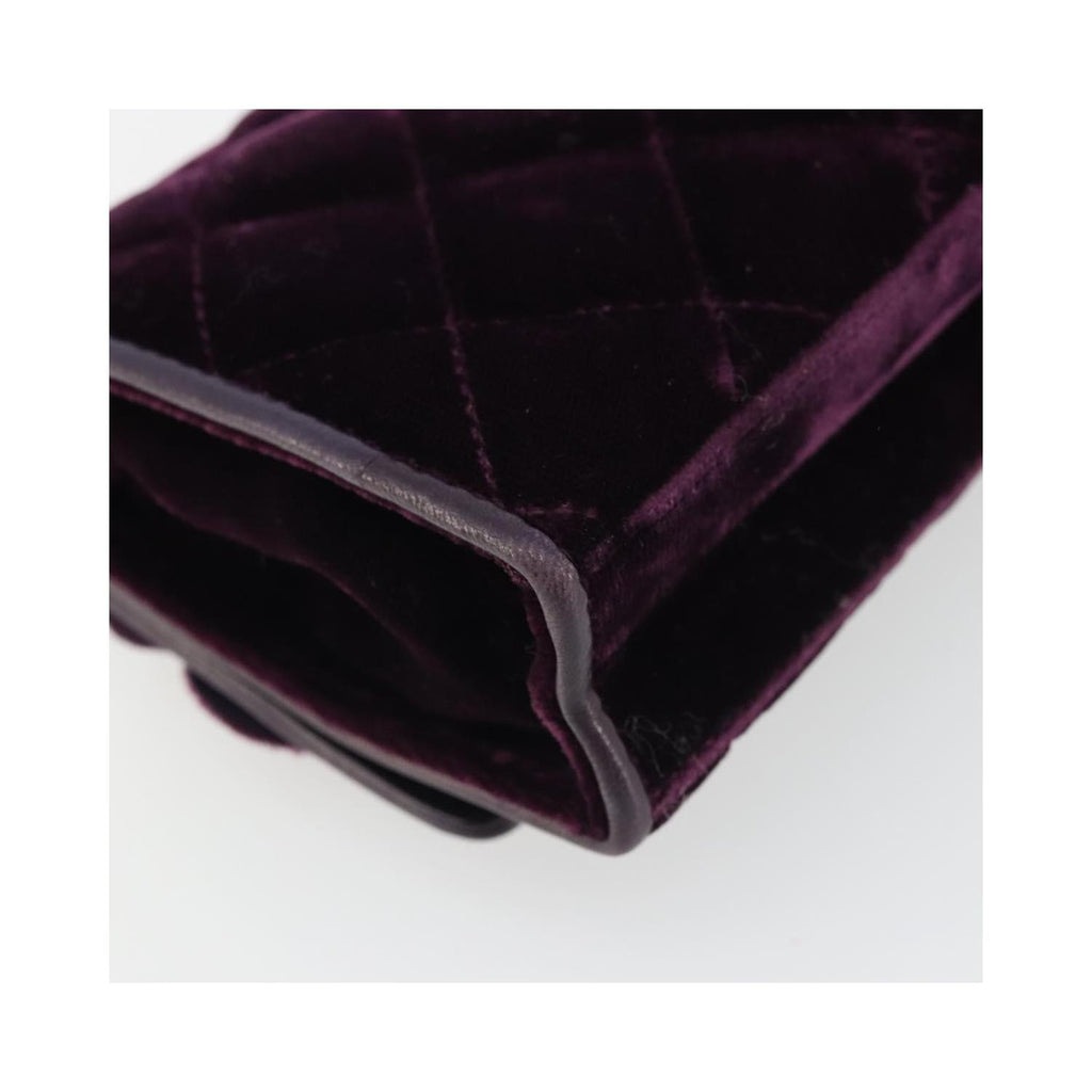 Sac À Main Chanel Wallet On Chain Velvet - Violet