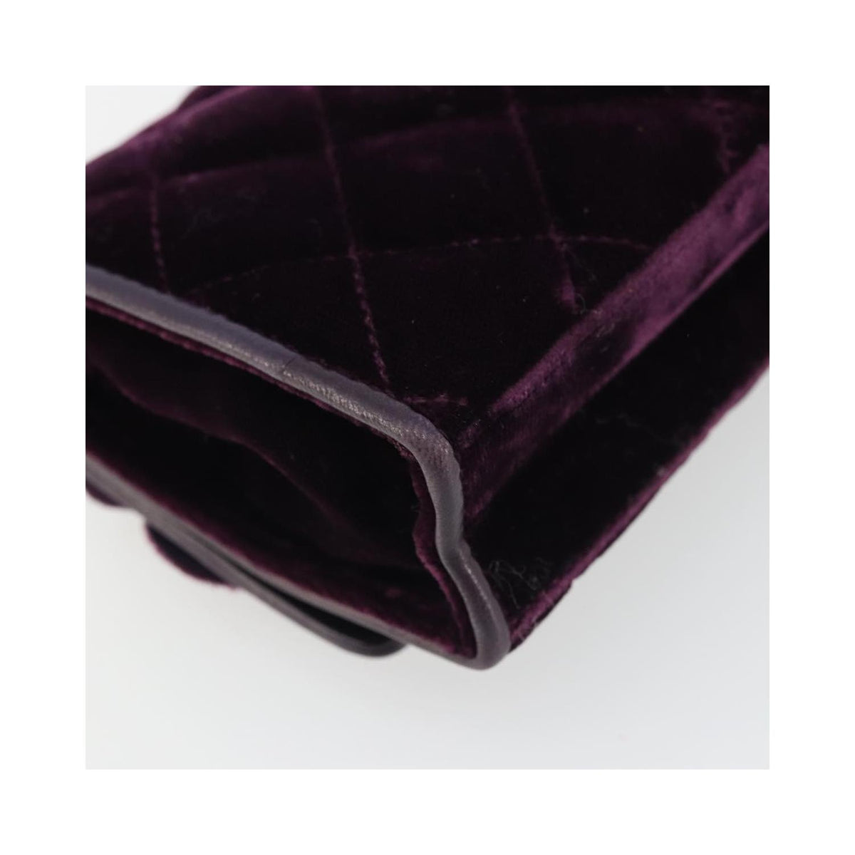 Sac À Main Chanel Wallet On Chain Velvet - Violet