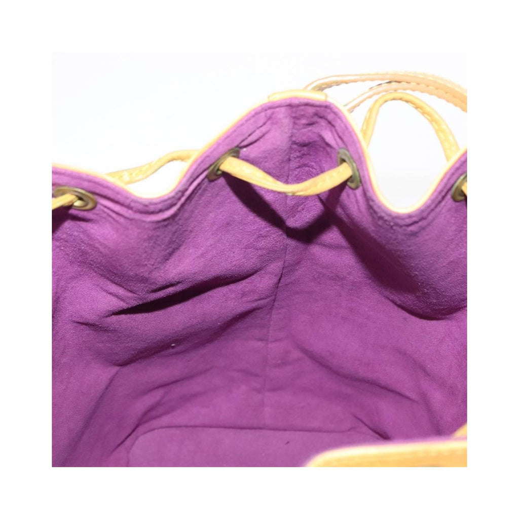 Bolso de hombro Louis Vuitton Noé grande de cuero - Amarillo