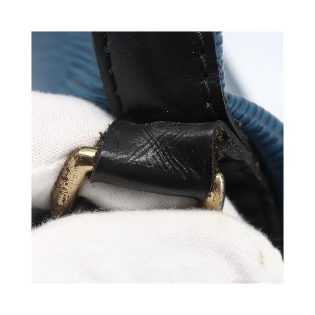 Sac Porté Épaule Louis Vuitton Bicolor Petit Noe Handbag Cuir - Bleu