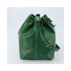 Sac Porté Épaule Louis Vuitton Petit Noe Medium Cuir - Vert