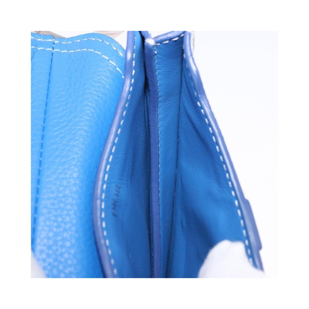 Pochette Christian Dior Saddle Wristlet Clutch Cuir - Bleu