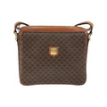 Sac Porté Épaule Celine Macadam Shoulder Bag Toile - Marron