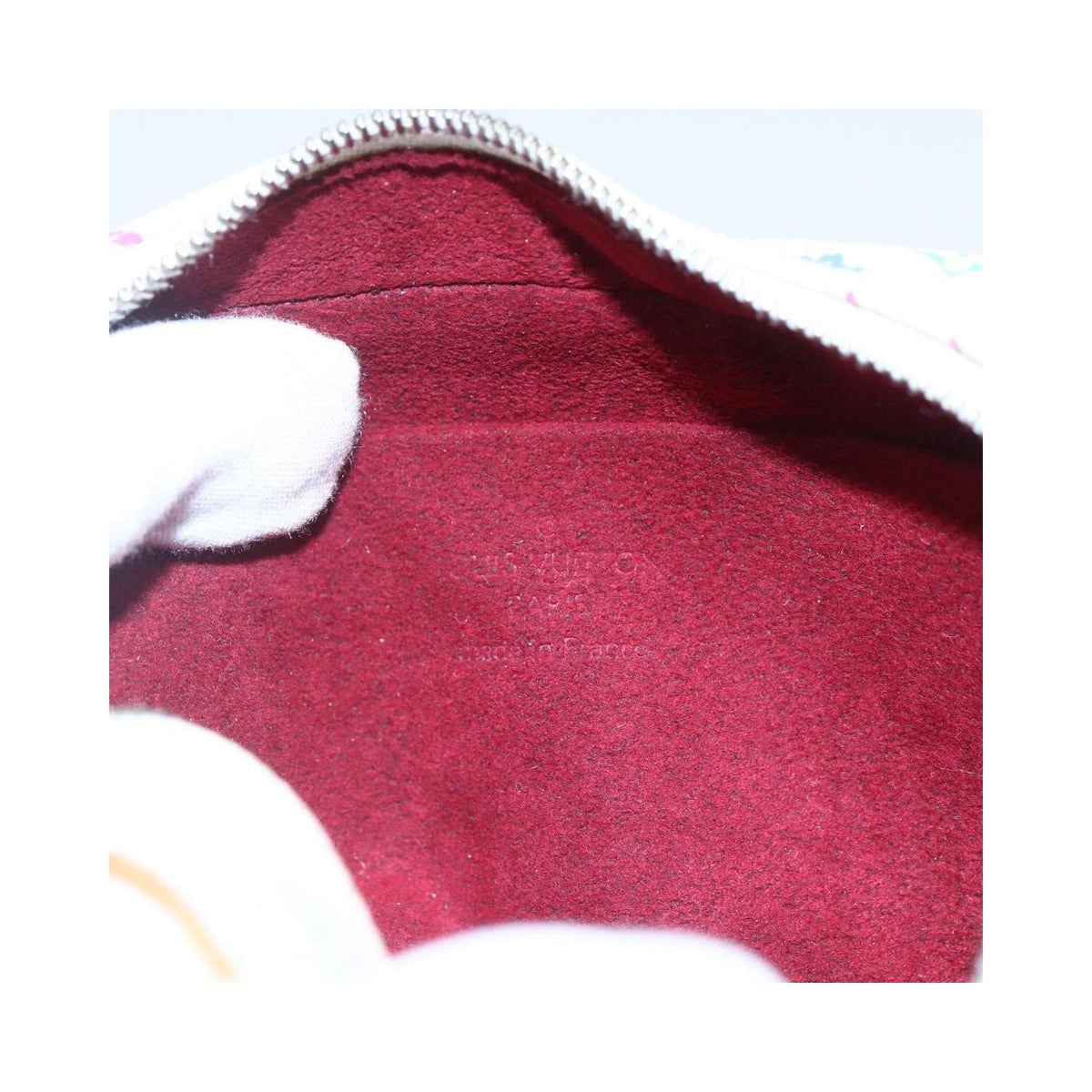 Pochette Louis Vuitton Wapity in tela - Bianca