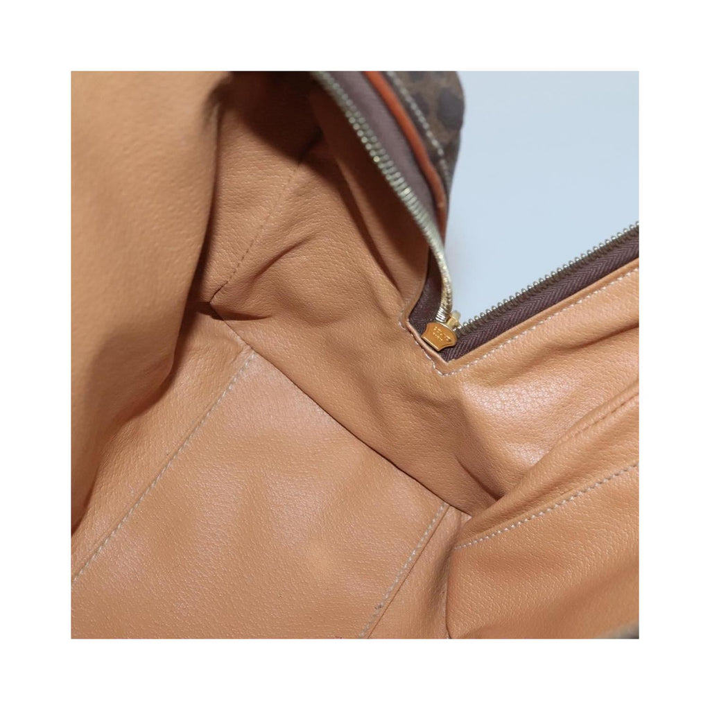 Sac Celine Macadam Handbag Toile - Marron