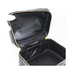 Sac À Main Chanel Vintage Timeless Cosmetic Case Small Cuir Verni - Noir