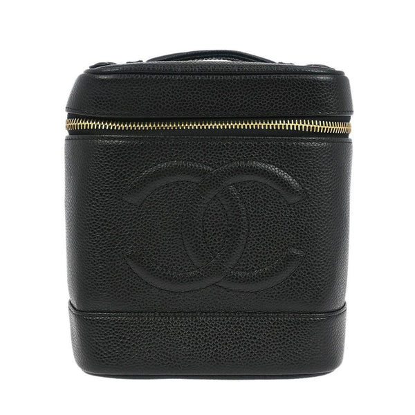 Estuche cosmético Chanel Vintage Timeless Caviar pequeño