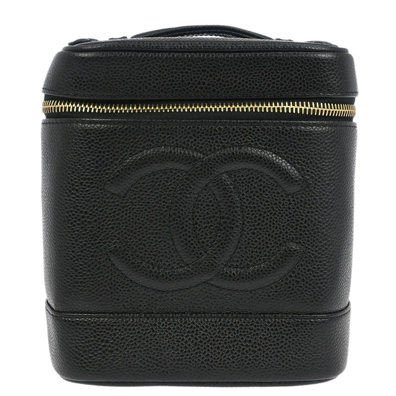 Chanel Vintage Timeless Cosmetic Case Caviar Small