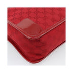 Sac À Main Gucci Structured Top Handle Open Tote Large Toile - Rouge