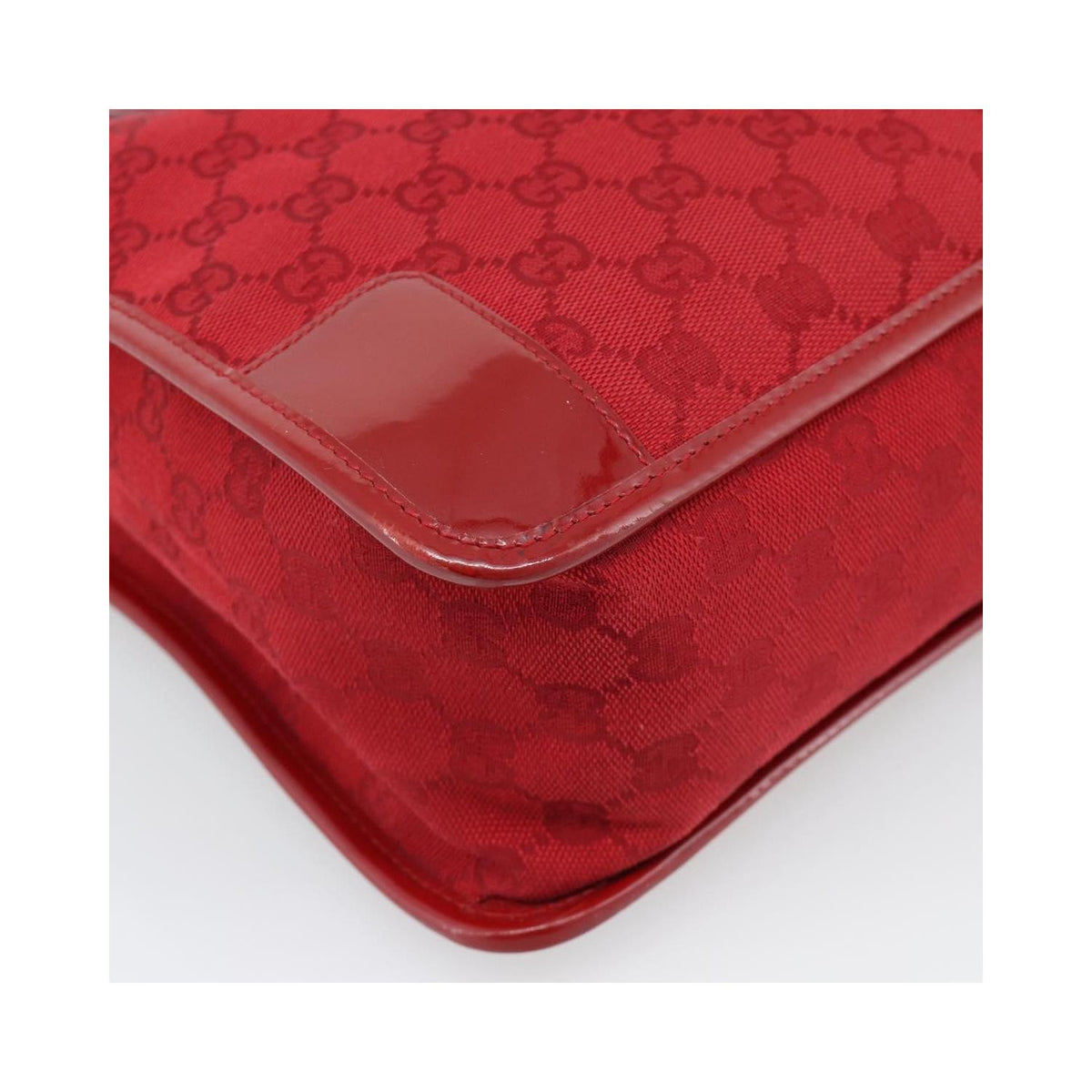 Sac À Main Gucci Structured Top Handle Open Tote Large Toile - Rouge