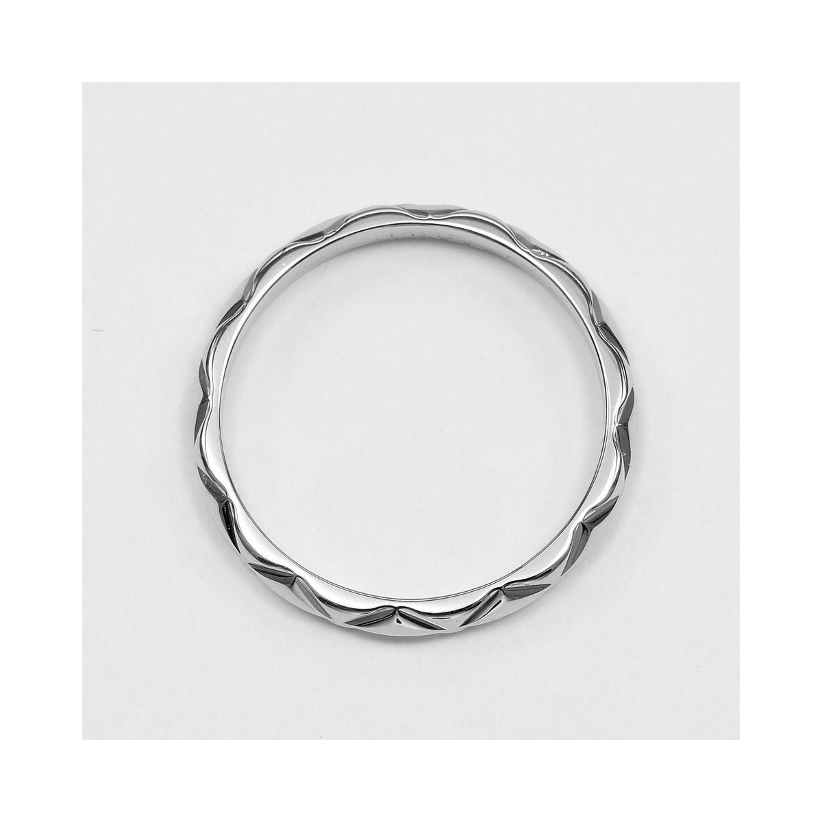 Bague Chanel Matelasse Platinum - Argent
