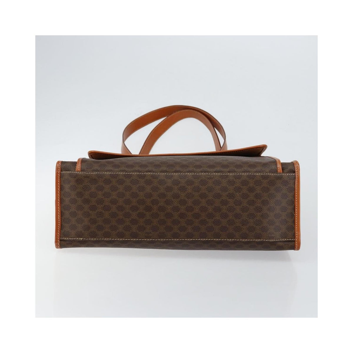 Cabas Celine Vintage Macadam Tote Bag Toile - Marron