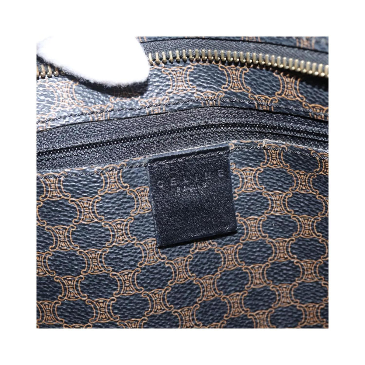 Cabas Celine Vintage Macadam Shopper Large Pvc - Noir