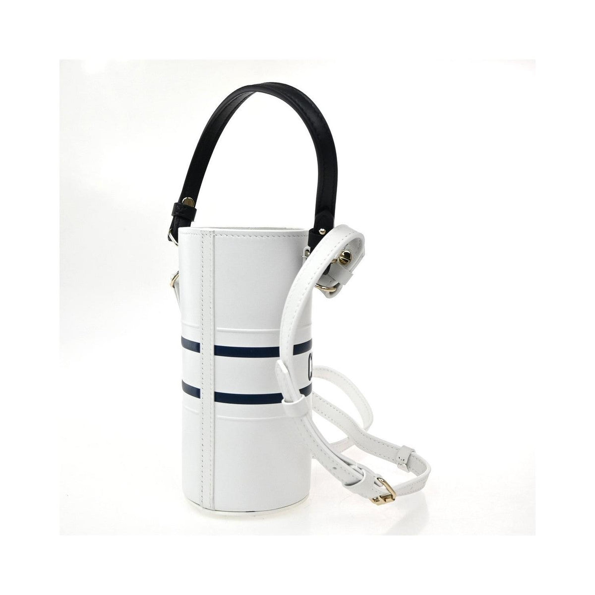 Sac Porté Épaule Christian Dior Vibe Bottle Holder Cuir - Blanc