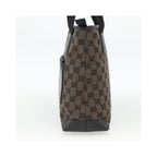 Cabas Gucci Vintage Front Pocket Tote Toile - Noir