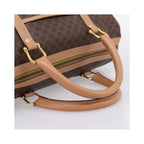 Sac À Main Celine Vintage Macadam Boston Pvc - Marron