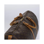 Louis Vuitton Keepall 55 canvas travel bag – brown