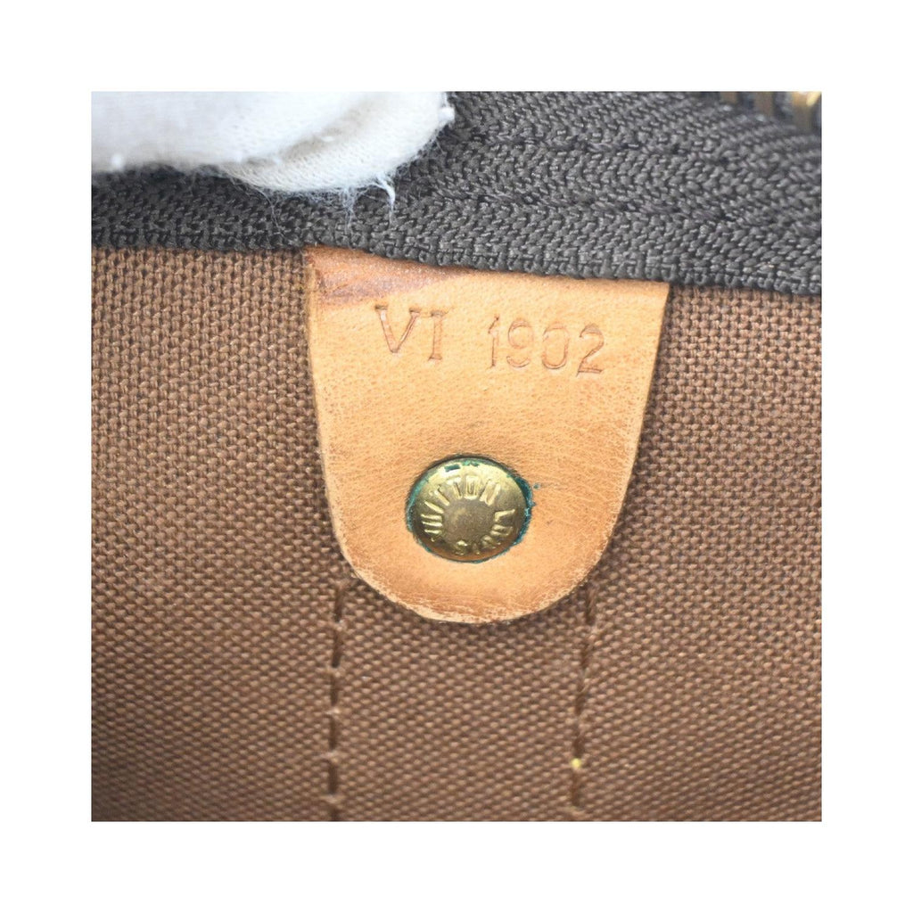 Bolsa de viaje Louis Vuitton Keepall 60 de lona - Marrón