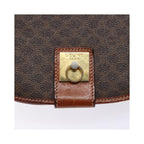 Sac Celine Macadam Shoulder Bag Toile - Marron