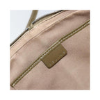 Sac Porté Épaule Celine C Macadam Shoulder Bag Toile - Kaki