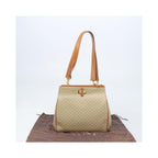 Cabas Celine Vintage Macadam Shopper Medium Toile - Beige