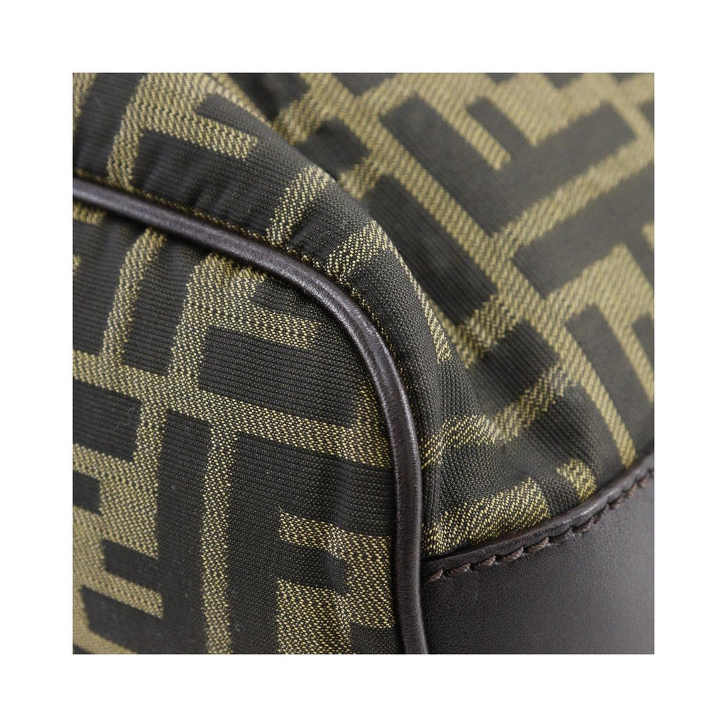 Sac Porté Épaule Fendi Logo Zucca Shoulder Bag Toile - Marron