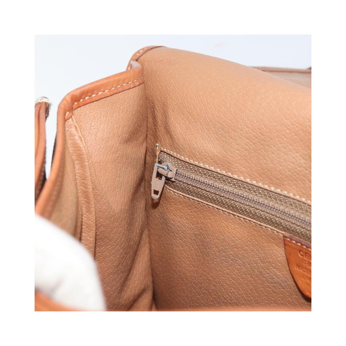 Sac Porté Épaule Celine Macadam Shoulder Bag Pvc - Marron