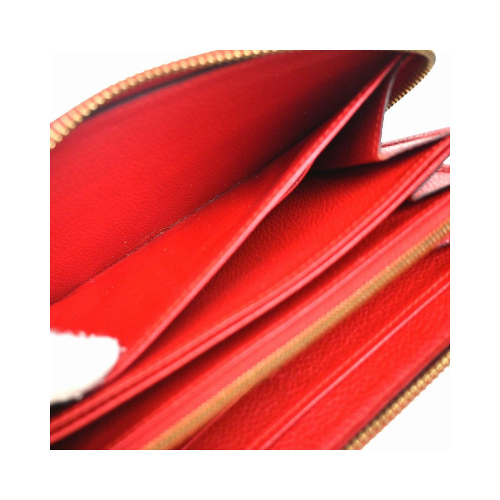 Louis Vuitton Zippy Wallet in Monogram Empreinte Leather - Red