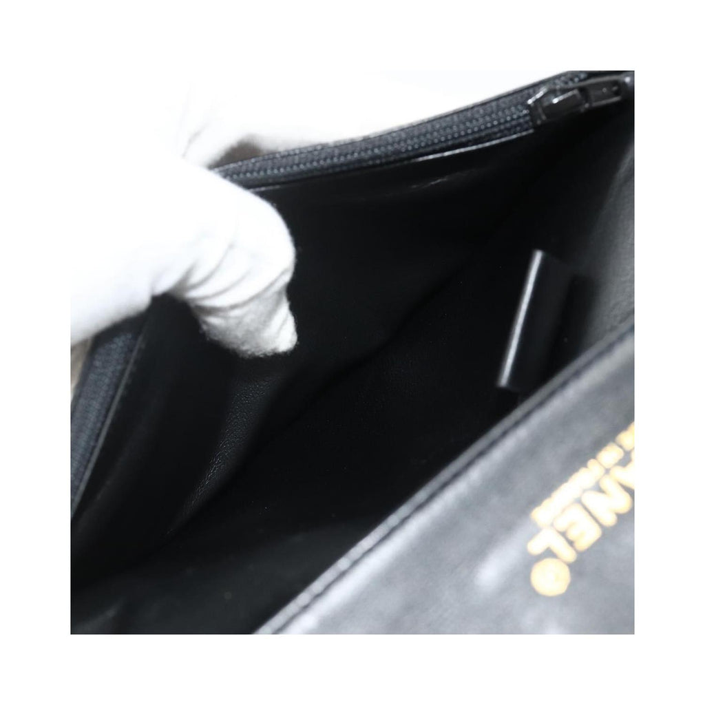Pochette Chanel Flap Clutch Cuir - Noir