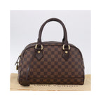 Sac À Main Louis Vuitton Duomo Boston Toile - Marron