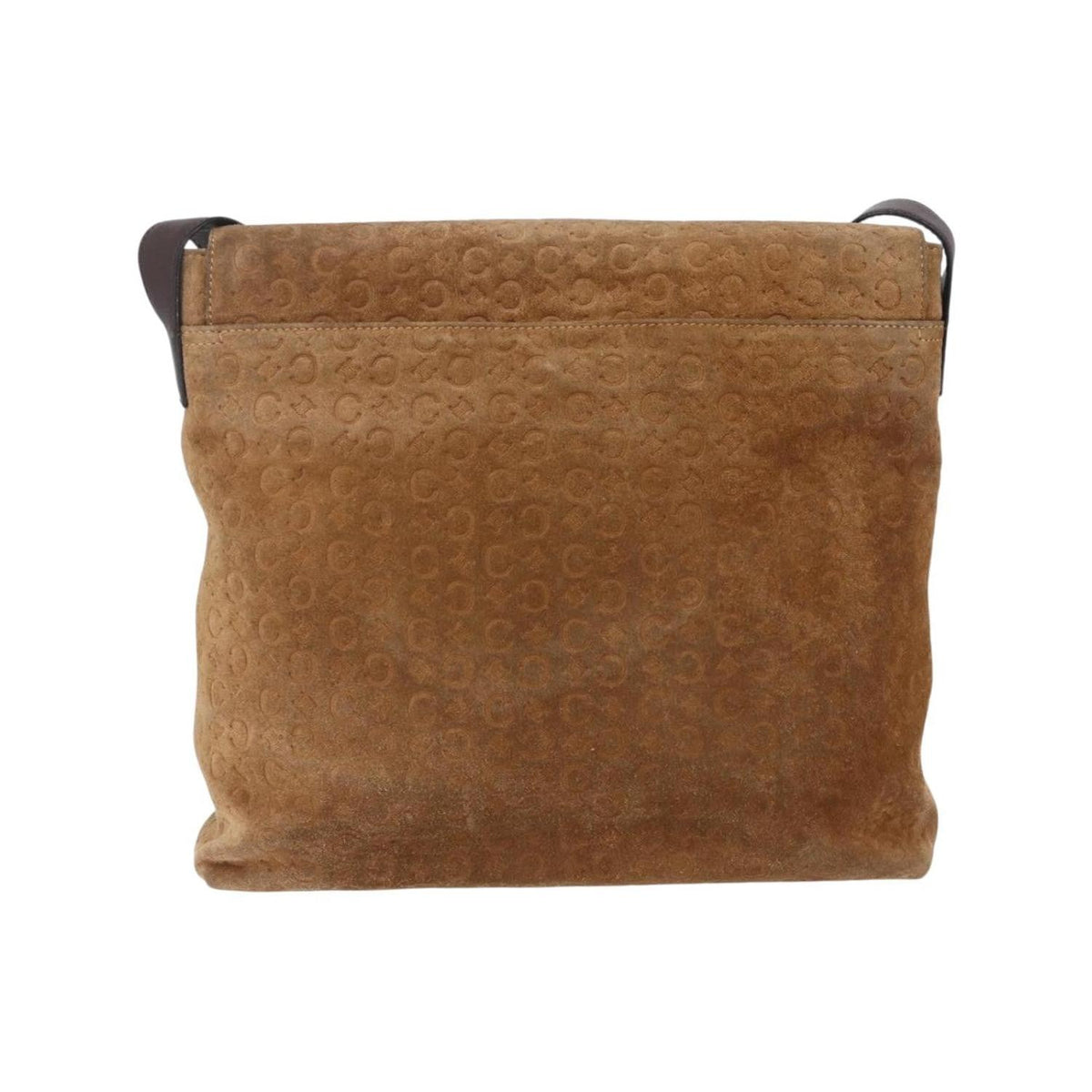 Sac Porté Épaule Celine C Macadam Shoulder Bag Daim - Beige