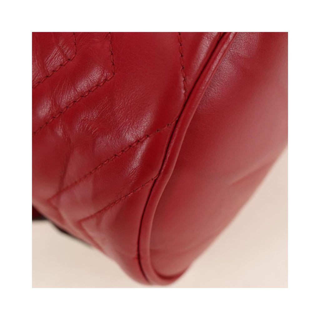 Sac À Dos Gucci Gg Marmont Vanity Mini Cuir - Rouge