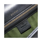 Sac Porté Épaule Gucci Gg Ring Small Cuir - Noir