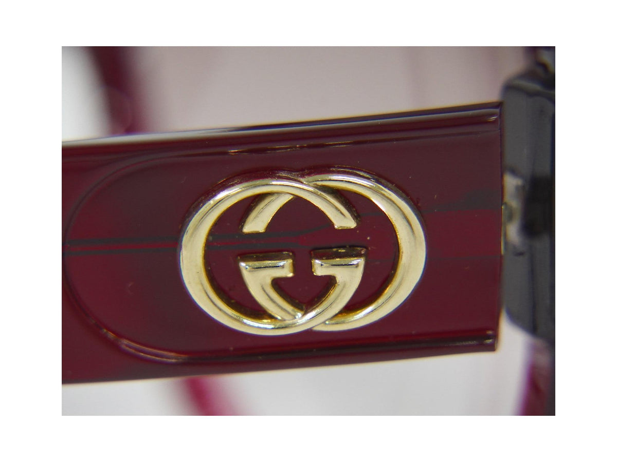 Lunettes De Soleil Gucci Eyewear Plastic - Rouge