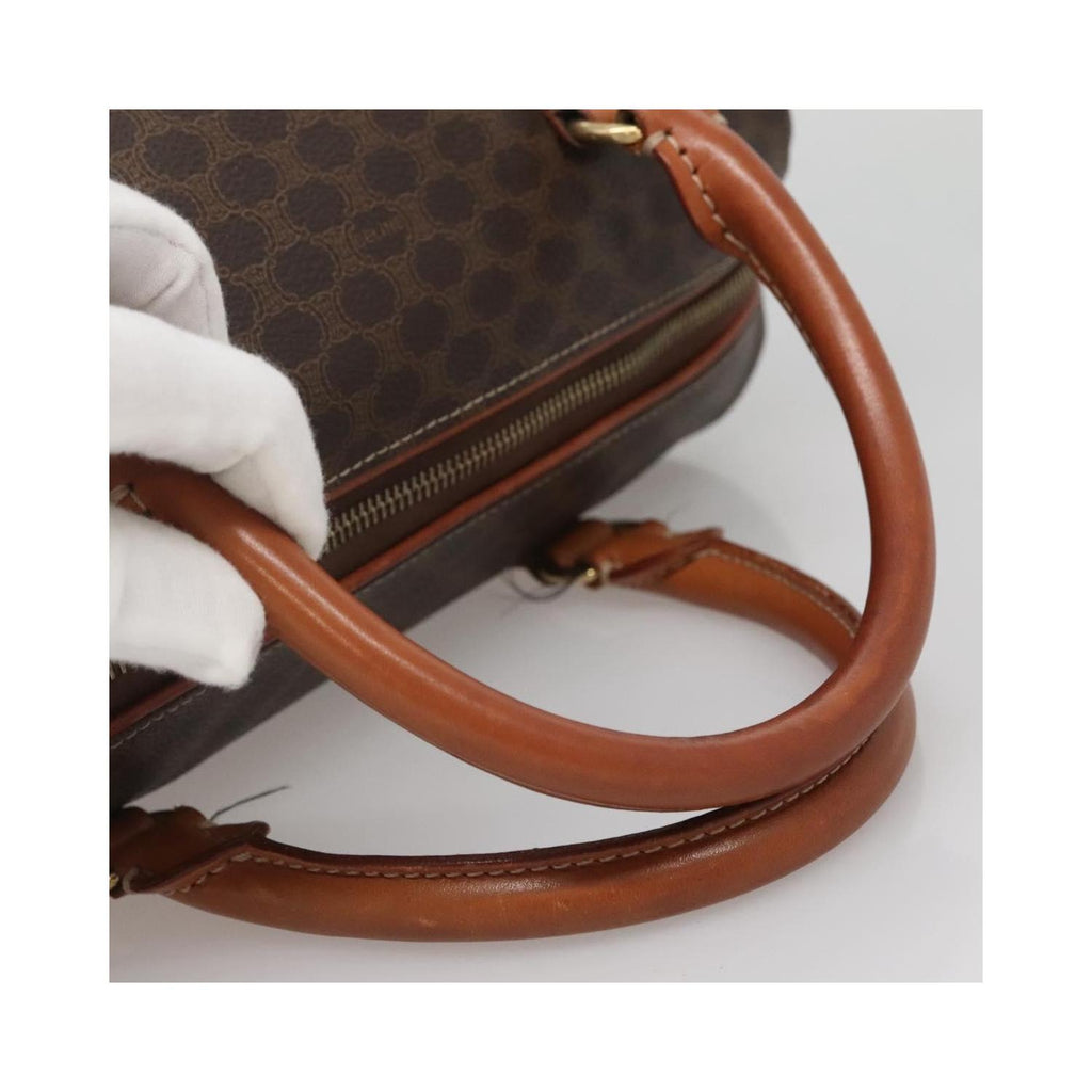 Sac Celine Macadam Handbag Toile - Marron