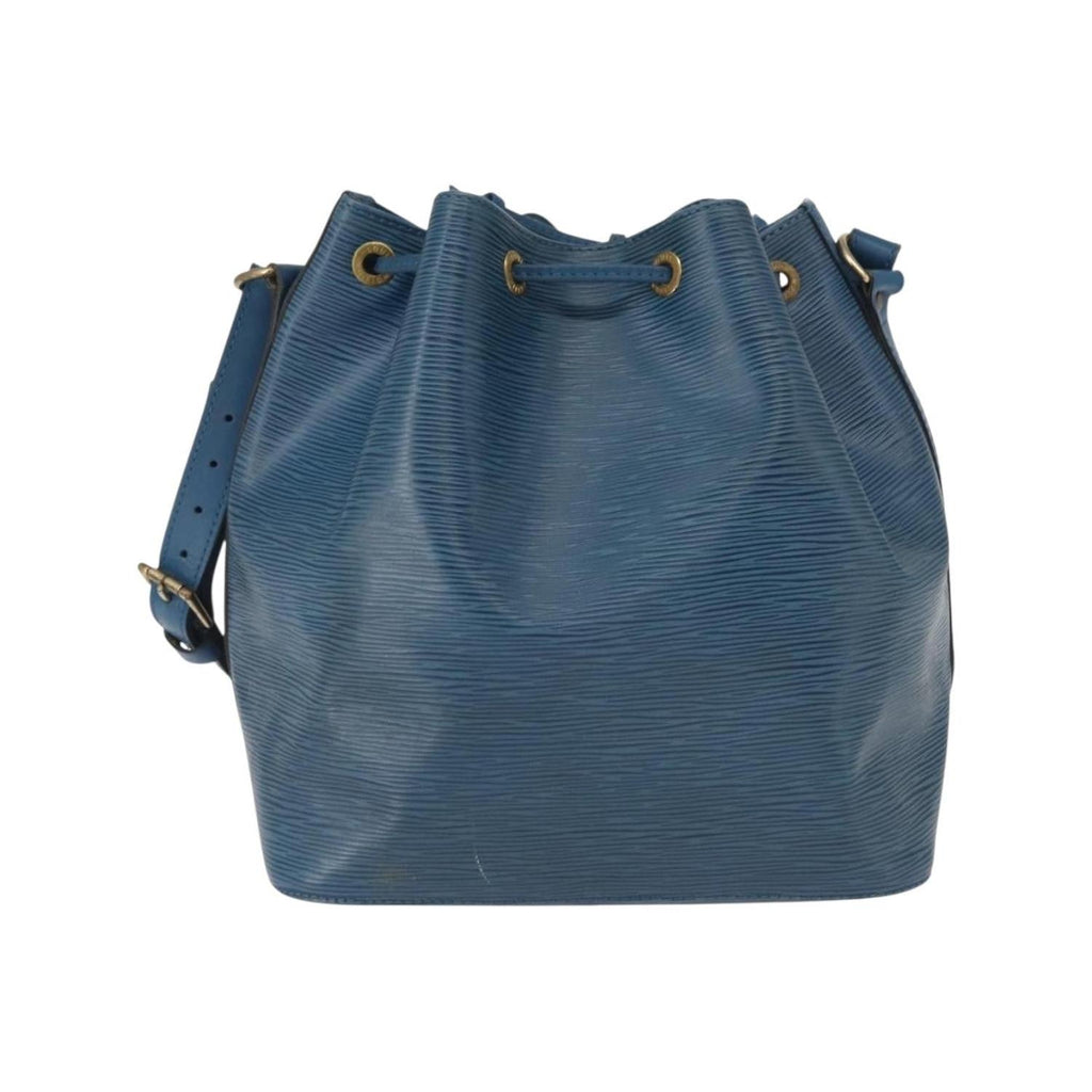 Sac Porté Épaule Louis Vuitton Petit Noe Medium Cuir - Bleu