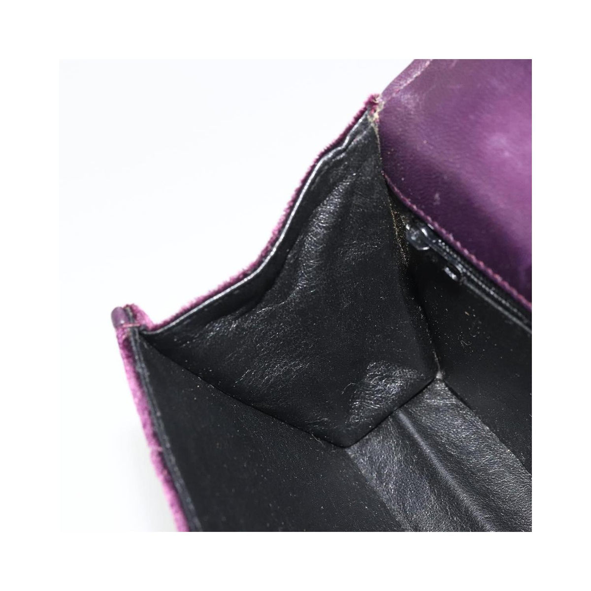 Sac À Main Chanel Wallet On Chain Velvet - Violet