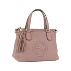Cabas Gucci Soho Working Large Cuir - Rose