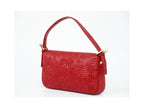 Sac À Main Fendi Mamma Baguette Cuir - Rouge