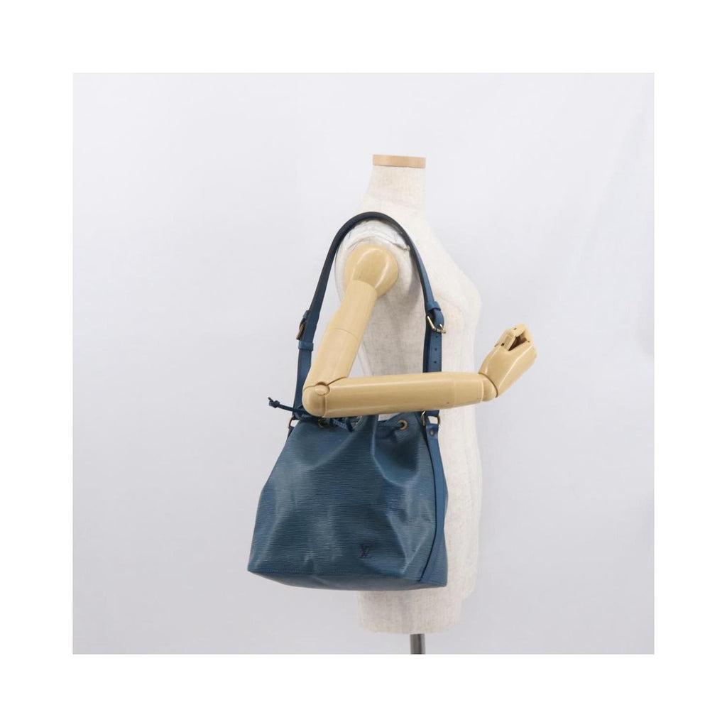 Sac Porté Épaule Louis Vuitton Petit Noe Medium Cuir - Bleu