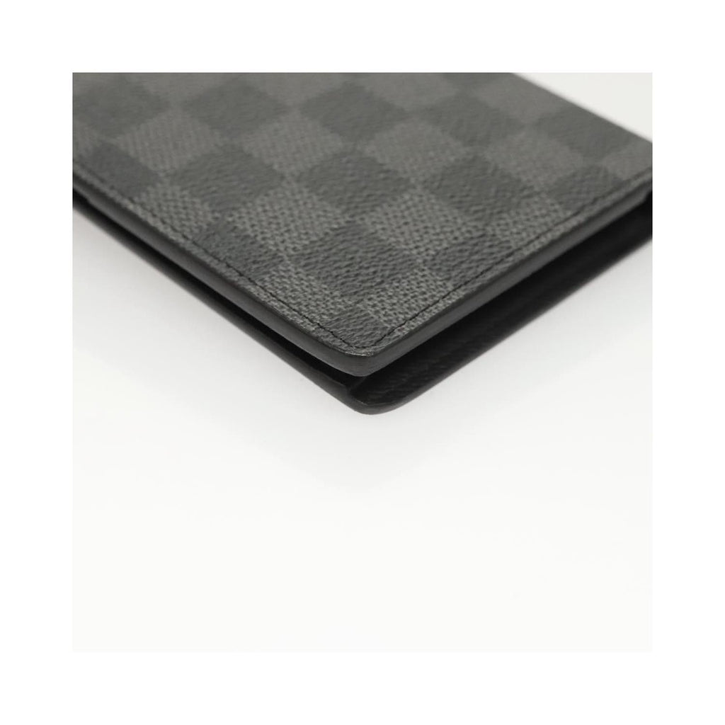 Portefeuille Louis Vuitton Brazza Long Bifold Toile - Gris