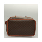Sac À Main Celine Macadam Handbag Toile - Marron